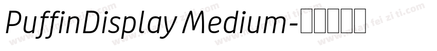 PuffinDisplay Medium字体转换